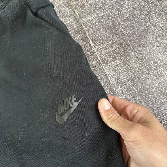 Men's Nike Sportswear NSE All Black Tech Fleece Casual Jogger Sweatpants Sz M - Picture 2 of 4
